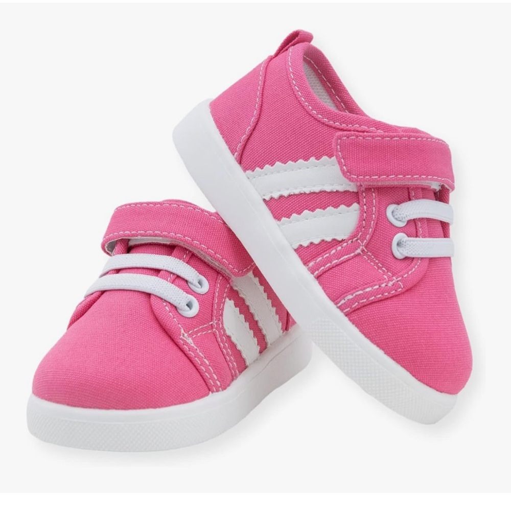 New🌟Wee Squeak Toddler Squeaky Tennis Shoes with Removable Squeaker-Andy Pink